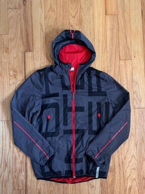 Porsche Driver's Selection Racing Windbreaker Jacket Black  & Gray Size XS